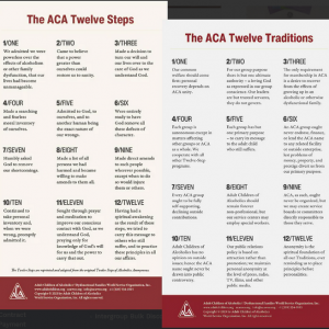 ACA Banner Set - ACA 12 Step and 12 Traditions Banners